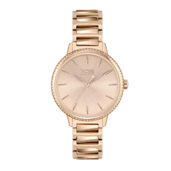 Original BOSS Signature Rose Gold Tone Ladies Watch 1502540-34mm-1