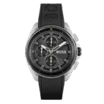 Original BOSS Volane Chronograph Gents Rubber Watch 1513953-44mm-1