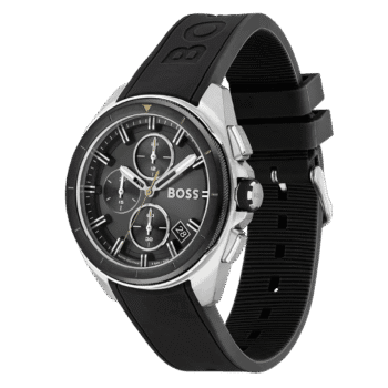 Original BOSS Volane Chronograph Gents Rubber Watch 1513953-44mm-2