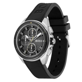 Original BOSS Volane Chronograph Gents Rubber Watch 1513953-44mm-2