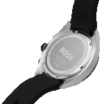 Original BOSS Volane Chronograph Gents Rubber Watch 1513953-44mm-1