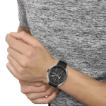 Original BOSS Volane Chronograph Gents Rubber Watch 1513953-44mm-1