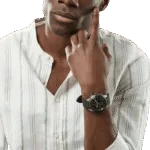 Original BOSS Volane Chronograph Gents Rubber Watch 1513953-44mm-1