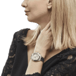 Original BOSS Women Analog Quartz Watch with Stainless Steel Strap 1502616, Silver White, bracelet1