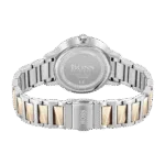 Original BOSS Women’s Analogue Quartz Watch 1502567 Signature with Stainless Steel Band Silver-Rose Gold 34mm bracelet-1