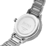 Original BOSS Women’s Analogue Quartz Watch 1502567 Signature with Stainless Steel Band Silver-Rose Gold 34mm bracelet-1