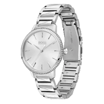 Original Boss By Hugo Boss Lady Watch Silver Color 1502539-S007 Silver unitalla bracelet-34mm-2