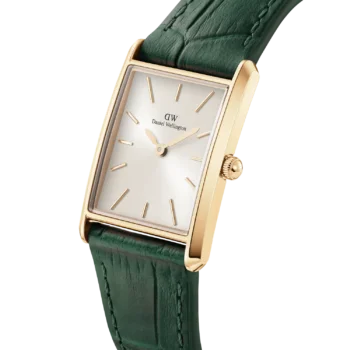 Original Daniel Wellington Bound Green Crocodile Champagne Gold Women Watch DW00100695 -2