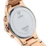 Original GUESS GW0320L3 Ladies Sport Multifunction Glitz with Crystals 36mm Watch–Pink Dial Rose Gold-Tone Stainless Steel Case Bracelet-1