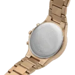 Original GUESS GW0320L3 Ladies Sport Multifunction Glitz with Crystals 36mm Watch–Pink Dial Rose Gold-Tone Stainless Steel Case Bracelet-1