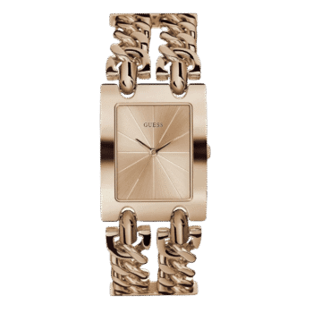 Original GUESS-W1117L3-WATCH FOR LADIES ROSE GOLD WITH PLAIN STAINLESS STEEL-ADJUSTBALE W-LINK-28mm-1