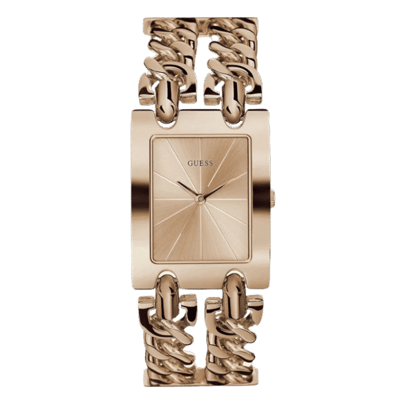 Original GUESS-W1117L3-WATCH FOR LADIES ROSE GOLD WITH PLAIN STAINLESS STEEL-ADJUSTBALE W-LINK-28mm-1