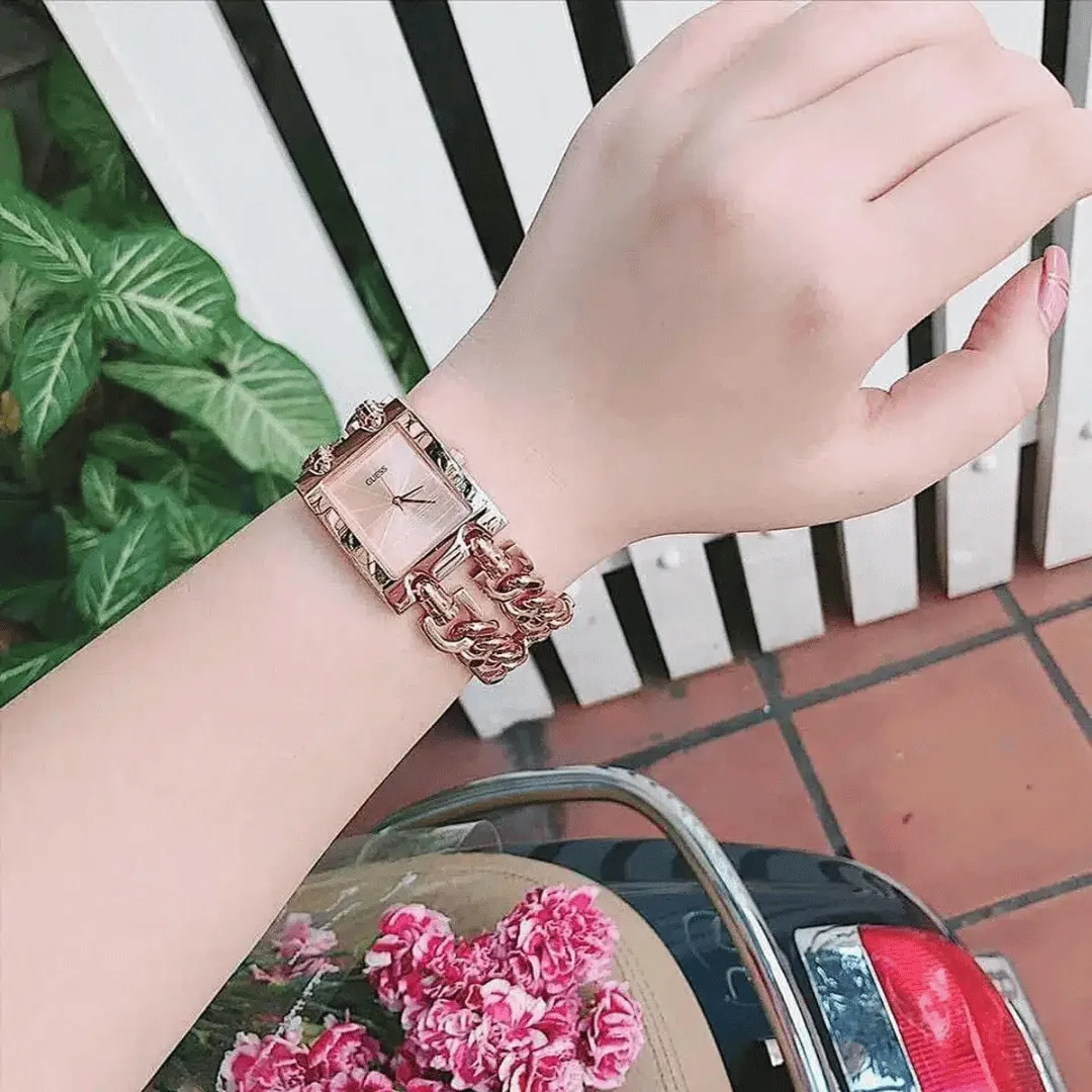 Original GUESS-W1117L3-WATCH FOR LADIES ROSE GOLD WITH PLAIN STAINLESS STEEL-ADJUSTBALE W-LINK-28mm-6 Original GUESS-W1117L3-WATCH FOR LADIES ROSE GOLD WITH PLAIN STAINLESS STEEL-ADJUSTBALE W-LINK-28mm-6