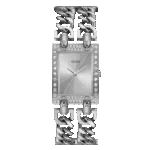 Original GUESS-W1121L1-SILVER TONE STAINLESS AND SILVER MULTI-CHAIN BRACELET-ADJUSTBLE-G-LINK-28mm-1