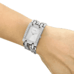 Original GUESS-W1121L1-SILVER TONE STAINLESS AND SILVER MULTI-CHAIN BRACELET-ADJUSTBLE-G-LINK-28mm-1