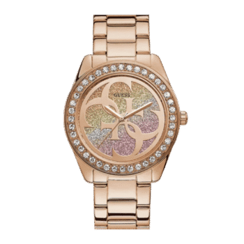 Original GUESS Womens Quartz Watch, Analog Display and Stainless Steel Strap-W1201L3-40mm-Water Resistance-1