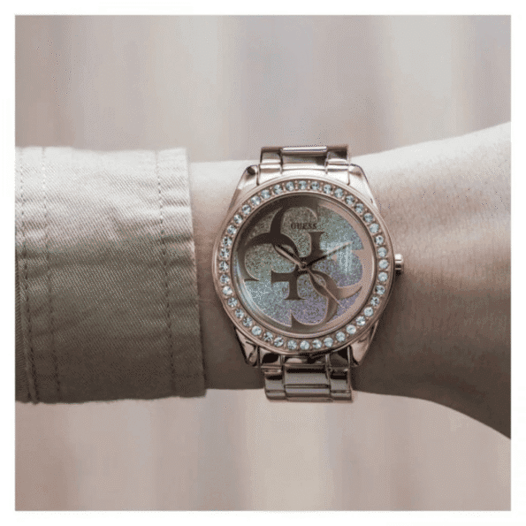 Original GUESS Womens Quartz Watch, Analog Display and Stainless Steel Strap-W1201L3-40mm-Water Resistance-6