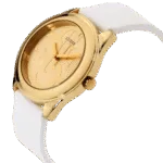 Original Guess Gold Dial Analog Women’s Watch-W0911L7-White Strap-40mm-1