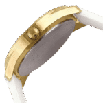 Original Guess Gold Dial Analog Women’s Watch-W0911L7-White Strap-40mm-1