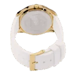 Original Guess Gold Dial Analog Women’s Watch-W0911L7-White Strap-40mm-1