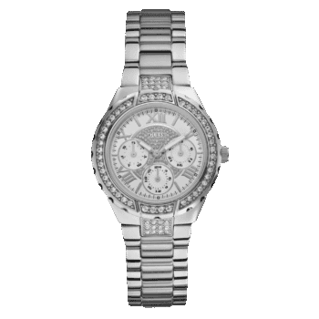 Original Guess Style W0111L1 for Women - Analog Casual Watch, Stainless Steel Case with Stainless Steel Band - 36mm