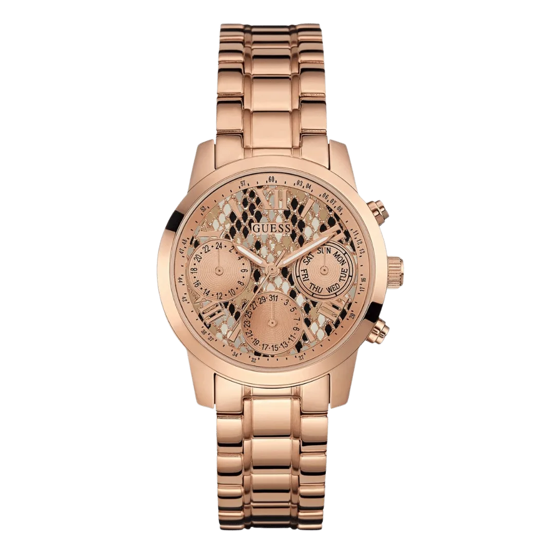 Original Guess Women's Multi Color Dial Stainless Steel Band Watch-W0448L9-36mm-1