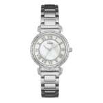 Original Guess Women's Watch W0831L1 Silver steel strap, 34mm