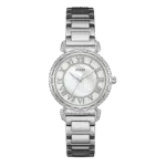 Original Guess Women's Watch W0831L1 Silver steel strap, 34mm