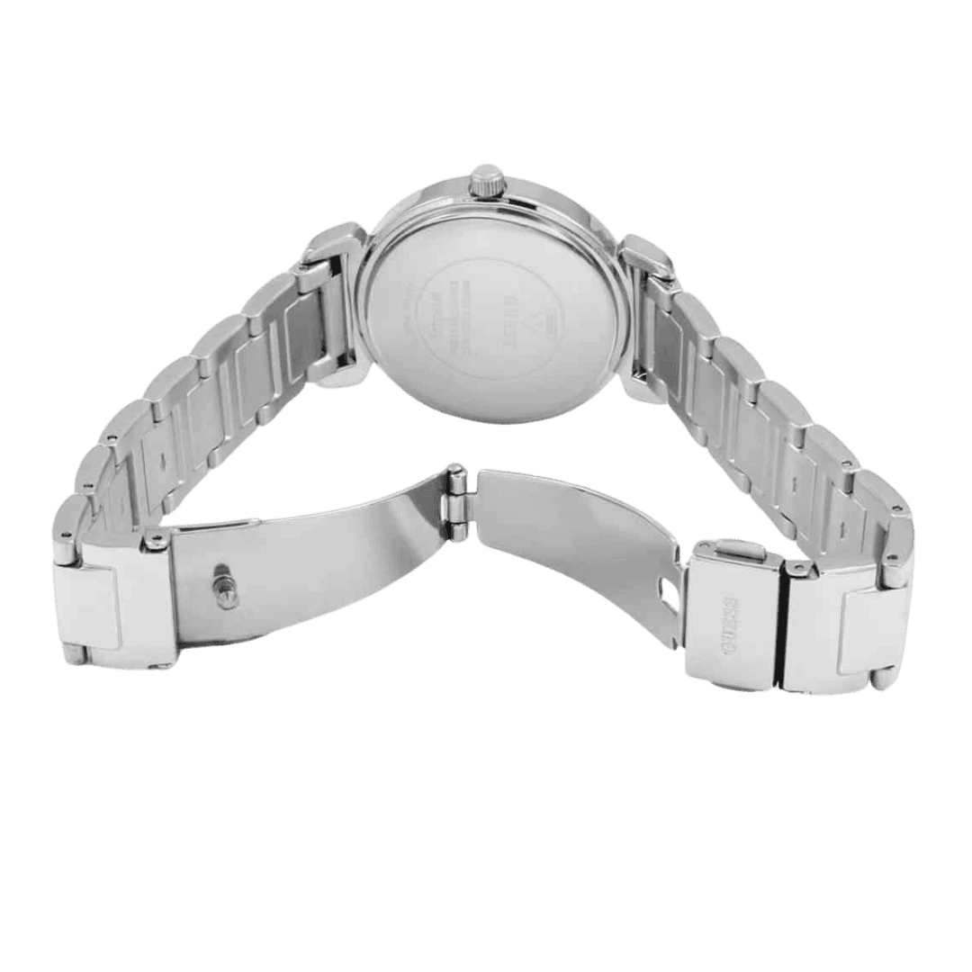 Original Guess Women's Watch W0831L1 Silver steel strap 34mm-5