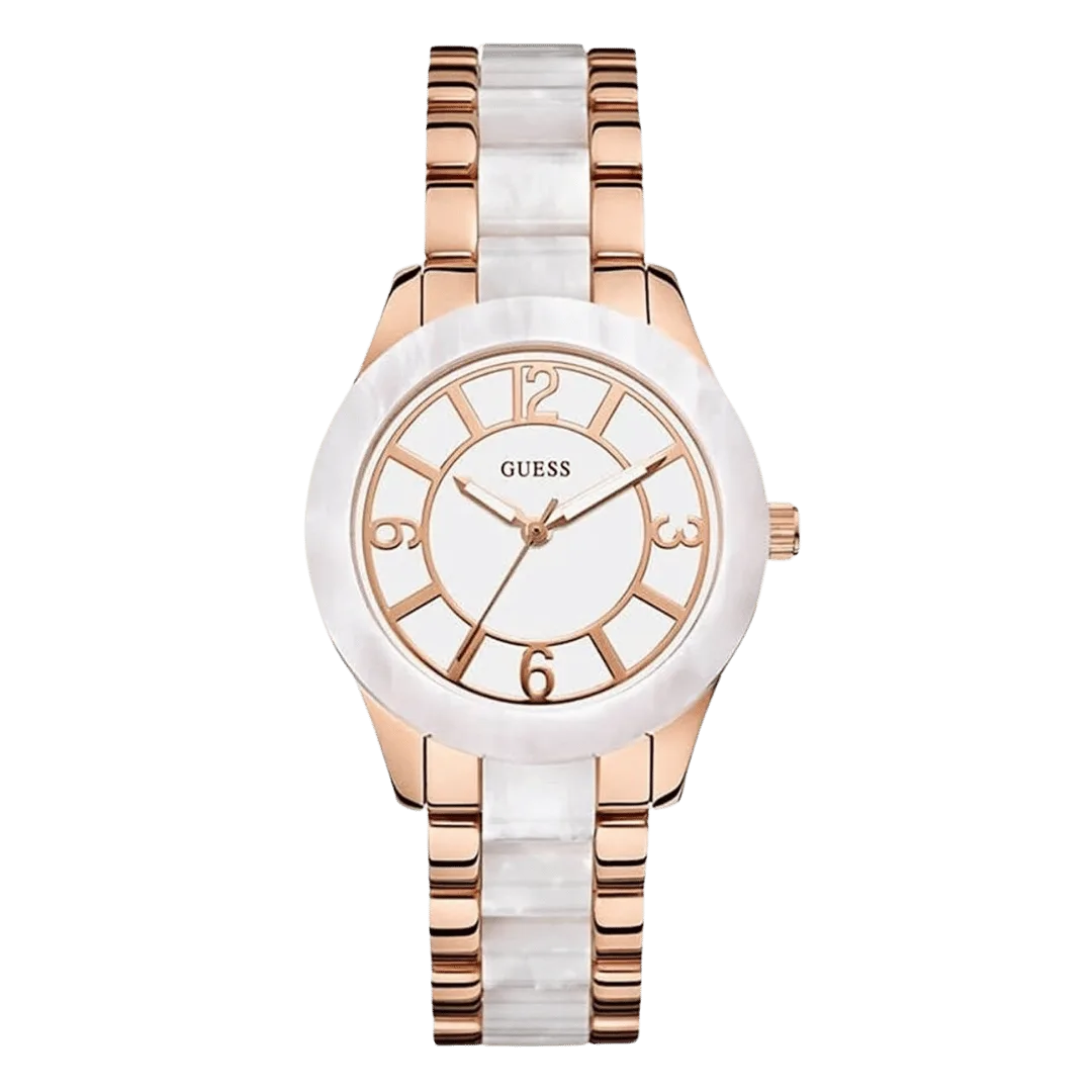 Original Guess-Women's watch W0074L2 Rose Gold Ribbon-36mm-1