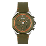 Original Hugo Boss Men Watch Cloud 1514018 Green Strap-1