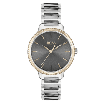 Original Hugo Boss Signature Chronograph Analog Grey Dial Women's Watch-1502569-34mm-1