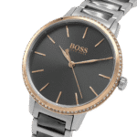Original Hugo Boss Signature Chronograph Analog Grey Dial Women’s Watch-1502569-34mm-1