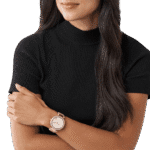 Original Michael Kors Women’s Analogue Quartz Watch with Nylon Strap MK6935, Pink Strap – Water Resistant -1