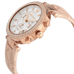 Original Michael Kors Women’s Analogue Quartz Watch with Nylon Strap MK6935, Pink Strap – Water Resistant -1