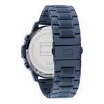 Original TOMMY HILFIGER LUCA MEN’s GREY DIAL IONIC PLATED BLUE STEEL WATCH-1710493 GREY bracelet-1