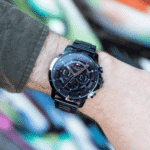 Original TOMMY HILFIGER LUCA MEN’s GREY DIAL IONIC PLATED BLUE STEEL WATCH-1710493 GREY bracelet-1