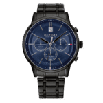 Original Tommy Hilfiger 1791633 Stainless Steel Round Analog Water Resistant Watch for Men-Black-1