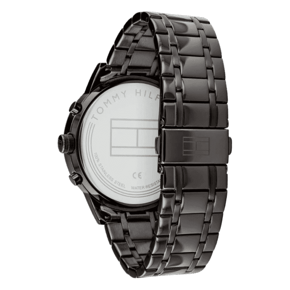 Original Tommy Hilfiger 1791633 Stainless Steel Round Analog Water Resistant Watch for Men-Black-11