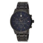 Original Tommy Hilfiger 1791633 Stainless Steel Round Analog Water Resistant Watch for Men-Black-1