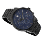 Original Tommy Hilfiger 1791633 Stainless Steel Round Analog Water Resistant Watch for Men-Black-1