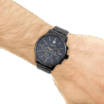Original Tommy Hilfiger 1791633 Stainless Steel Round Analog Water Resistant Watch for Men-Black-1
