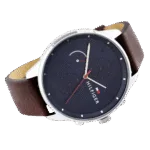 Original Tommy Hilfiger Analogue Multifunction Quartz Watch for Men with Brown Leather Strap-1791487-1