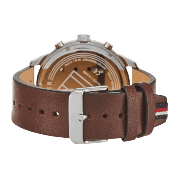 Original Tommy Hilfiger Analogue Multifunction Quartz Watch for Men with Brown Leather Strap-1791487-3