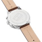 Original Tommy Hilfiger Analogue Multifunction Quartz Watch for Men with Brown Leather Strap-1791487-1