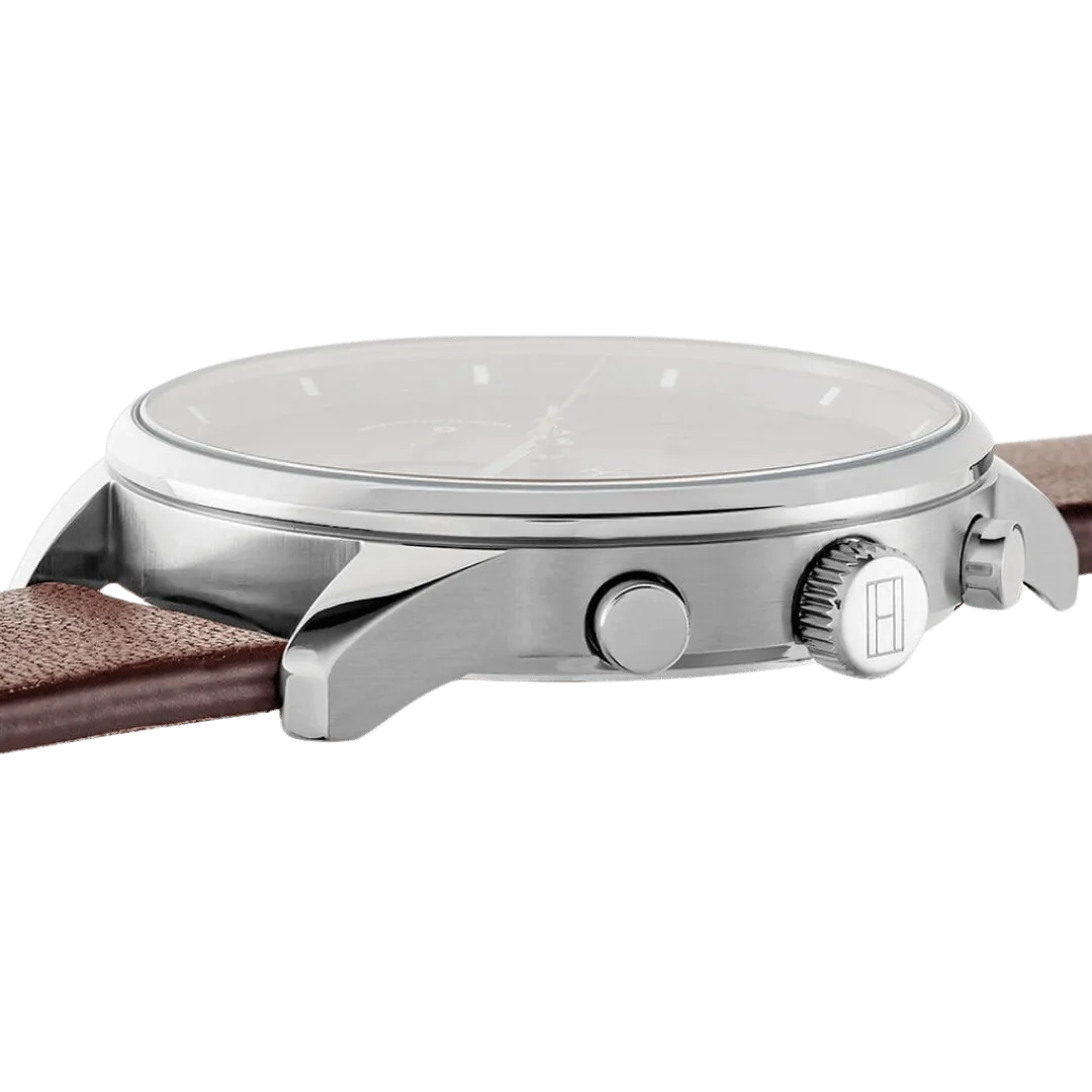 Original Tommy Hilfiger Analogue Multifunction Quartz Watch for Men with Brown Leather Strap-1791487-5 Original Tommy Hilfiger Analogue Multifunction Quartz Watch for Men with Brown Leather Strap-1791487-5