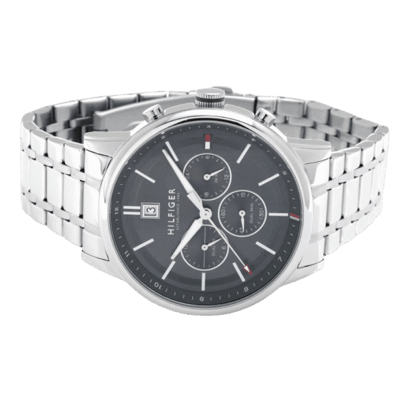 Original Tommy Hilfiger Analogue Multifunction Quartz Watch for Men with Silver Stainless Steel Bracelet-1791632-3