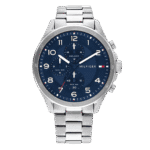 Original Tommy Hilfiger Analogue Multifunction Quartz Watch for Men with Silver Stainless Steel Bracelet-1792007-1