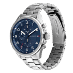 Original Tommy Hilfiger Analogue Multifunction Quartz Watch for Men with Silver Stainless Steel Bracelet-1792007-1