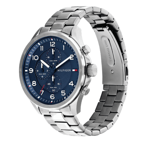 Original Tommy Hilfiger Analogue Multifunction Quartz Watch for Men with Silver Stainless Steel Bracelet-1792007-2